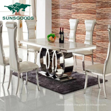 2020 China Hot Sale Marble Top Simple Dining Furniture Tables Sets
